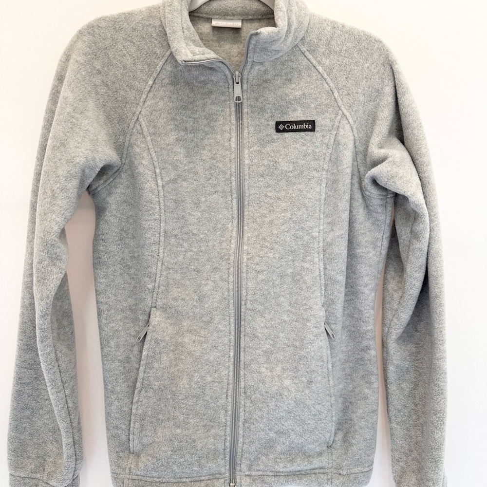 Columbia Light Gray Fleece Jacket
